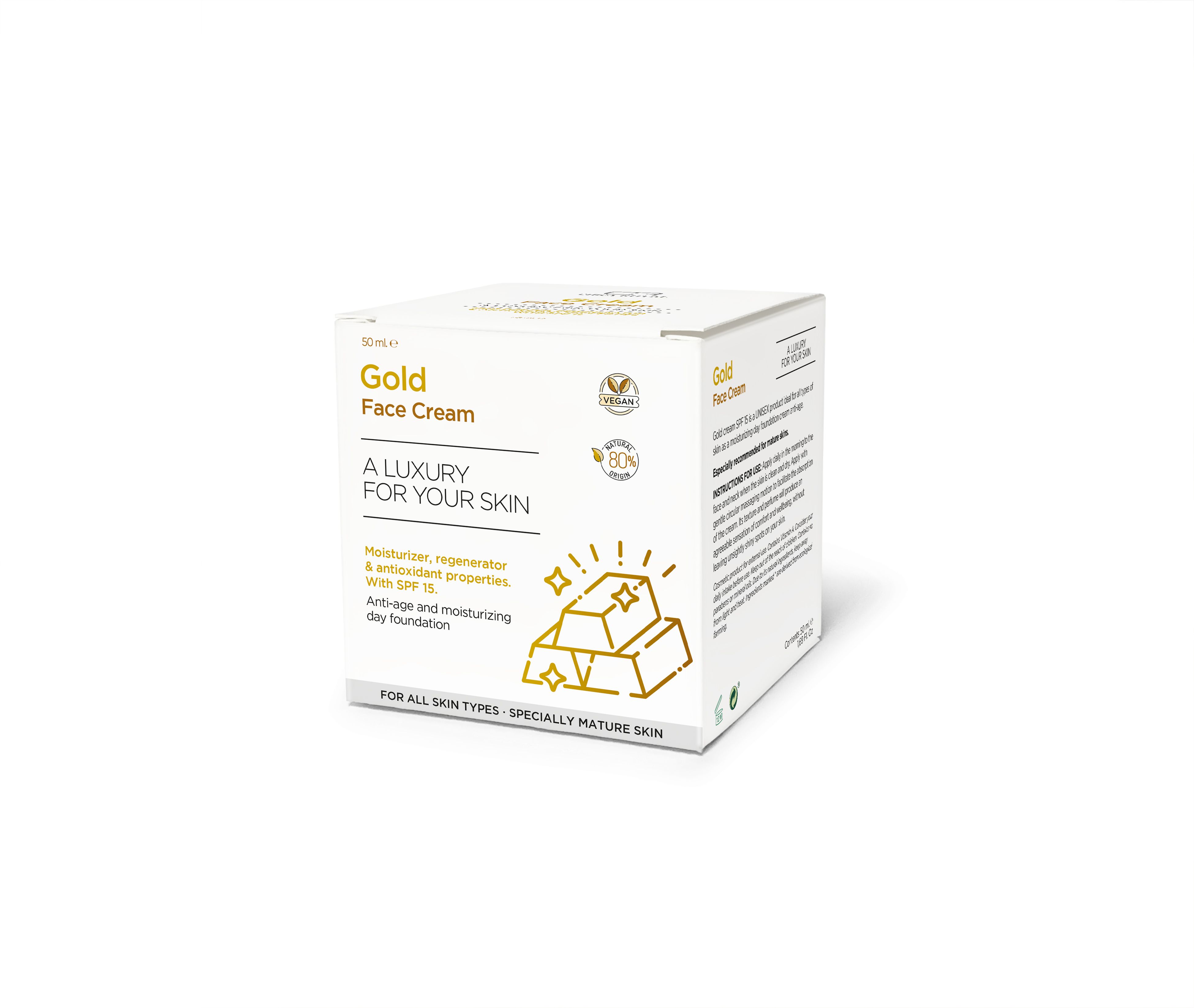 Chica Ritual Gold Day Cream SPF 15 50ml box