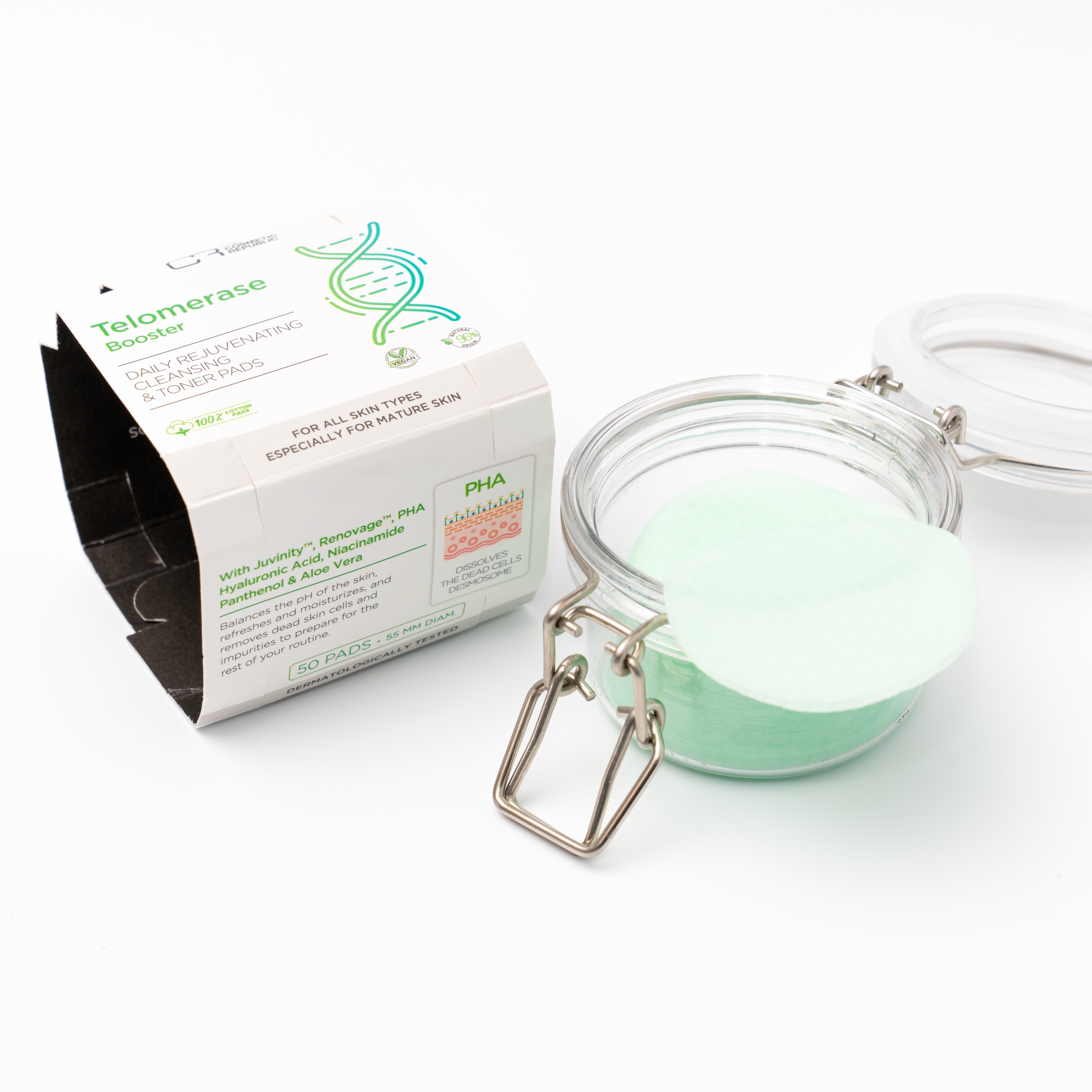 Chica Ritual Telomerase Cleansing Pads jar of 50